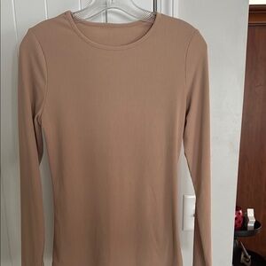 Elegant Tan Long Sleeve Top